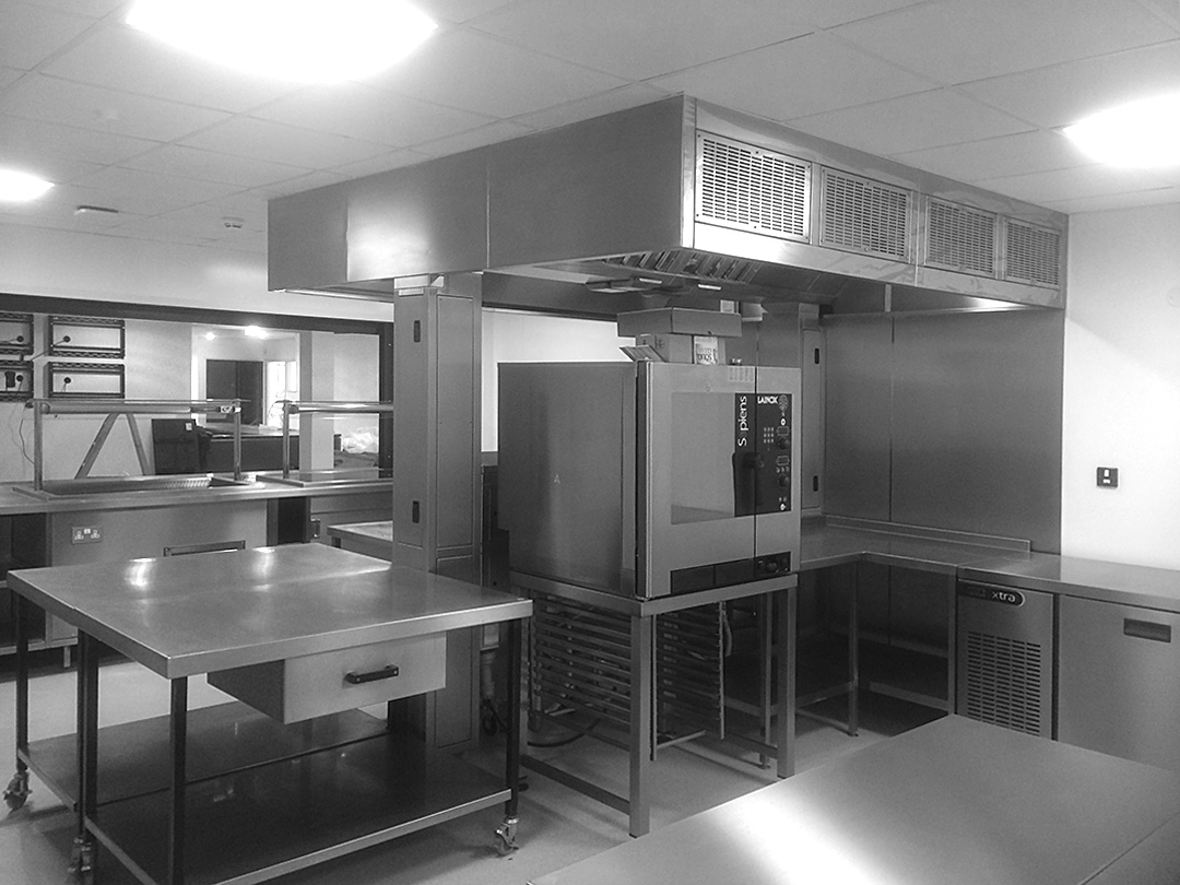 Kitchen facilities at Shrewsbury College