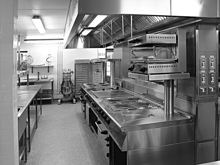 Kitchen facilities at Telford College