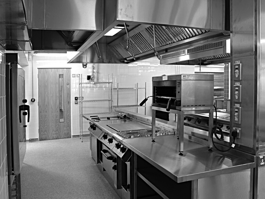 Kitchen facilities at Telford College