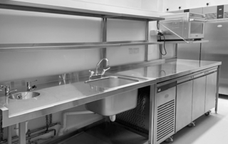 Commercial kitchen at Queen Mary University of London