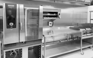 Commercial kitchen at Queen Mary University of London