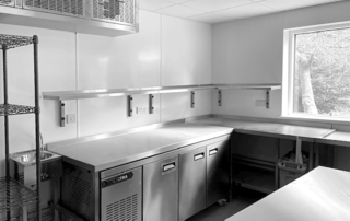 The Scout Association's new kitchen and servery, Youlbury, Oxfordshire.